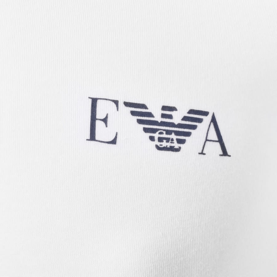 Alternative Image for ProductEmporio Armani Lounge Crew Neck T Shirt White3